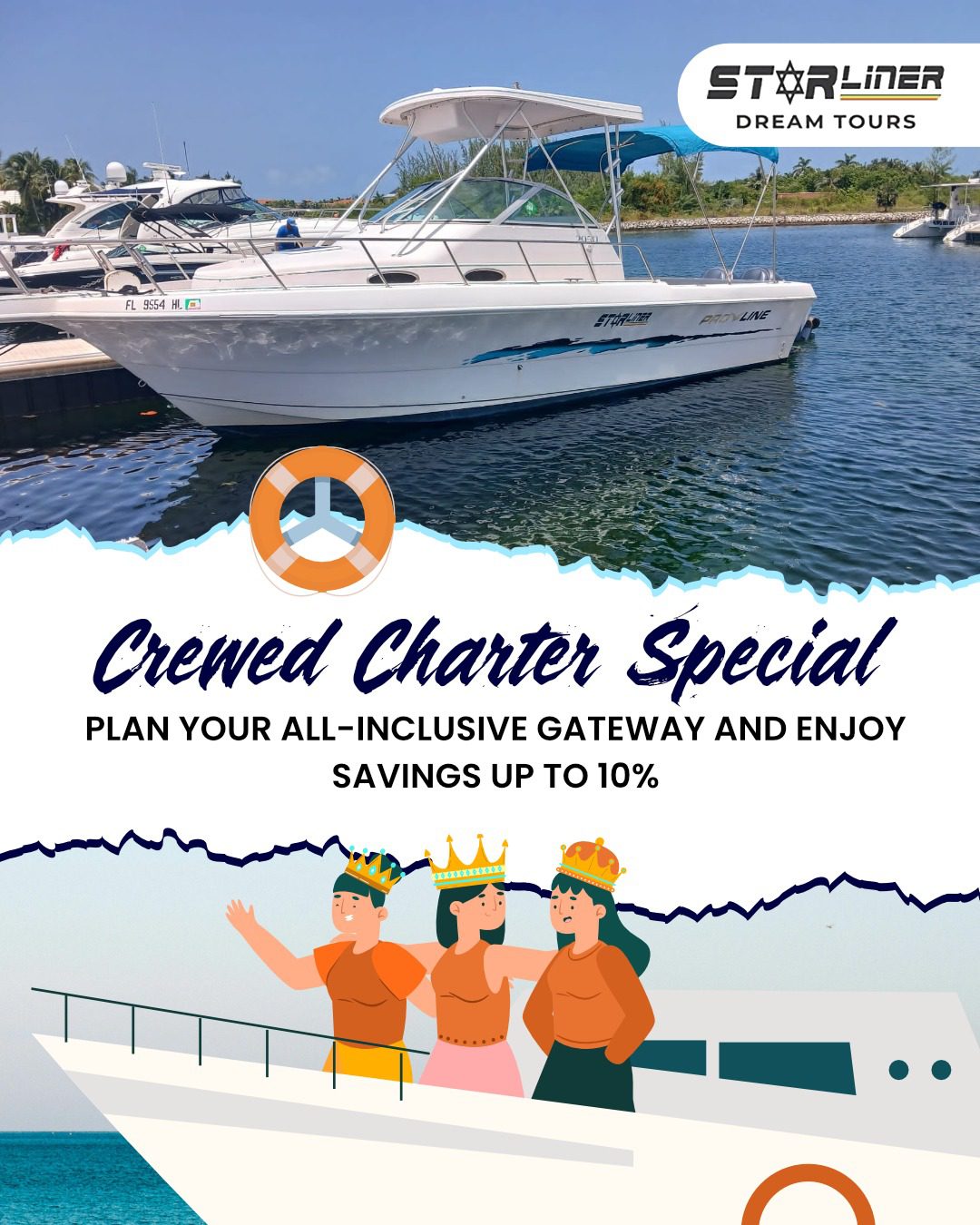 Crewed Charter Special – All-Inclusive Savings Up to 10%